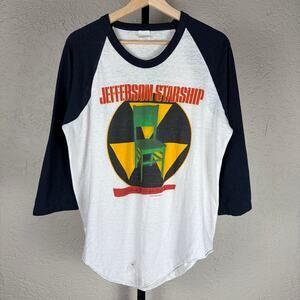 Jefferson Starship 1984 Nuclear Furniture Tour Tagged XL Raglan